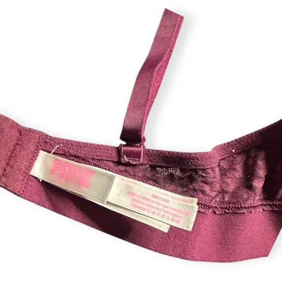 PINK VICTORIA’S SECRET Mauve Lace Leopard Print Wear Everywhere Push-Up Bra Size - Picture 3 of 6